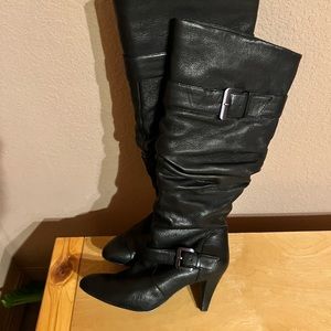 Gianni Bini Black Leather Boots